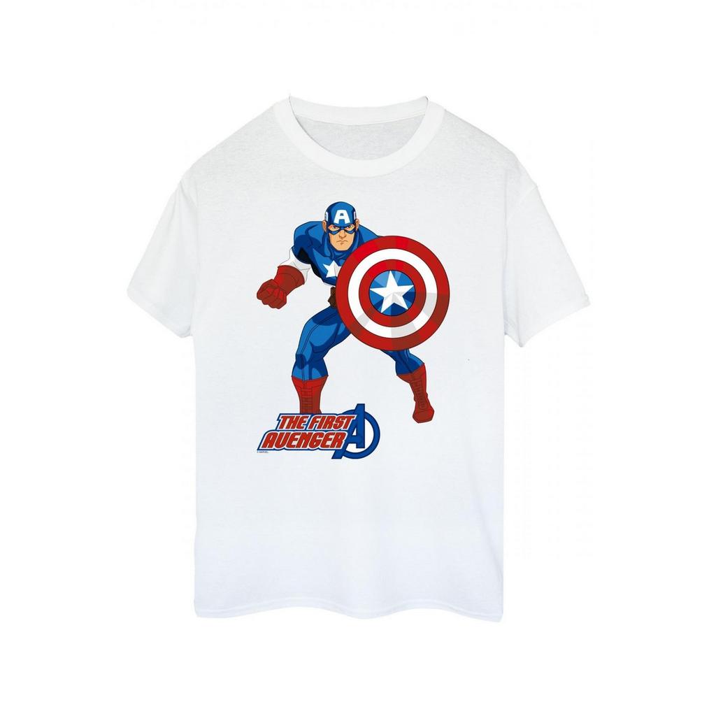Captain America Womens/Ladies The First Avenger T-Shirt