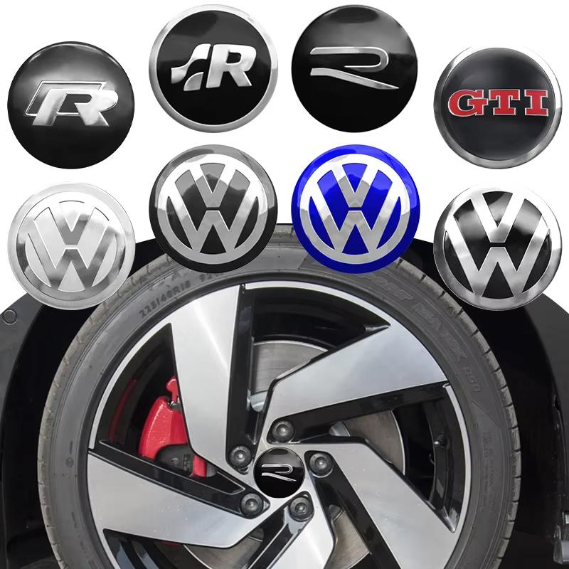 VEMZG1 Для VW VOLKSWAGEN Новые 4 шт. 56 мм 60 мм 65 мм Наклейка на центральную часть колеса автомобиля Наклейка на ступицу Для Volkswagen VW Golf6 Polo Passat Tiguan Bettle B