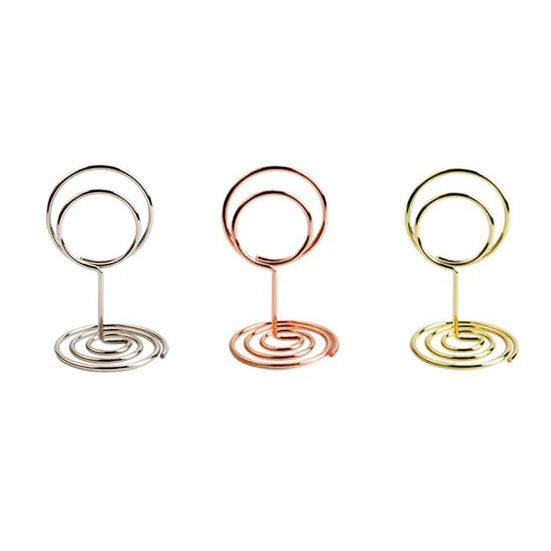 30Pcs/Set Metal Card Holder Desktop Standing Multifunctional Mini Photo Picture Menu Memo Table Number Display Clip Organizer Stand