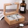 3/6grids Watch Storage Case Window Display Wooden Watch Box Watch Storage Box  Jewelry Display Box