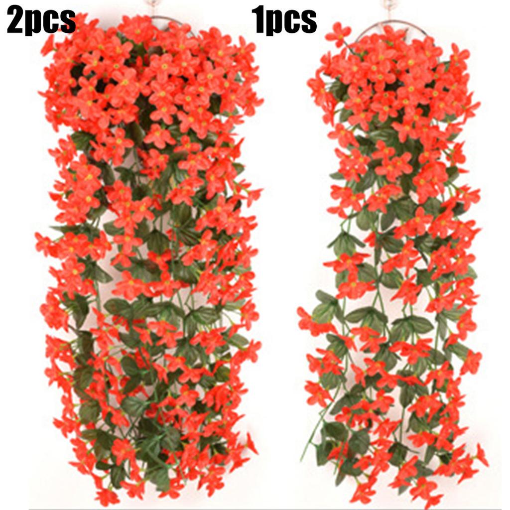 85см Искусственная Глициния Поддельные Цветы Лиана для Подвесной Корзины Свадебный Наружный Декор 190*Цветочных Головок Подвесные Настенные Поддельные Цветы
