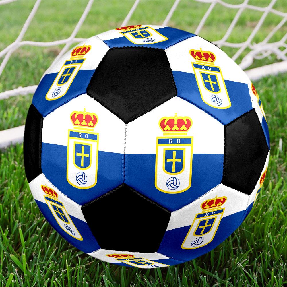 1pc Real Oviedo Soccer Ball Size 5 Indoor Soccer Ball Fashion Colorful Backyard Game - Great For Sports Fans Gift HE46
