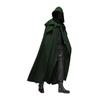 Halloween Hooded Cloak Unisex Men Women Cape Solid Long Cloak Role Cosplay Costumes Outwear Retro