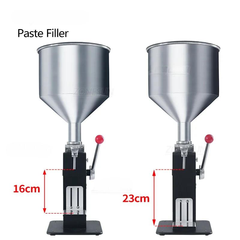 Ручной аппарат для розлива жидких паст в бутылки Косметический крем Паста Соус Арахисовое масло Оборудование для упаковки пищевых продуктов Машина для розлива меда