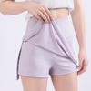 Women's High-waisted Sports Skirt Lined Anti-glare Yoga Bustier Skirt Outside Running Training Fitness Tennis Fashion Skirt