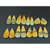 Natural Bumble Bee Jasper Matched Pair Pear Cabochon Gemstone 08 Pair Lot C-3525
