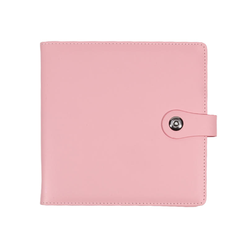 Кожаный альбом для хранения учебных денег с застежкой-кнопкой, портативные держатели денег, блокнот для отслеживания бюджета