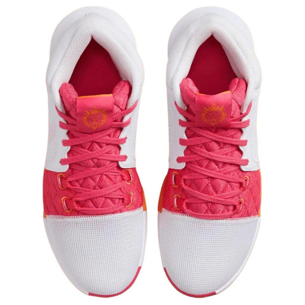 Nike Кроссовки мужские LeBron Witness 8 Dunkin Donuts Белый Ярко-Мандариновый Астровый Розовый FB2239-104