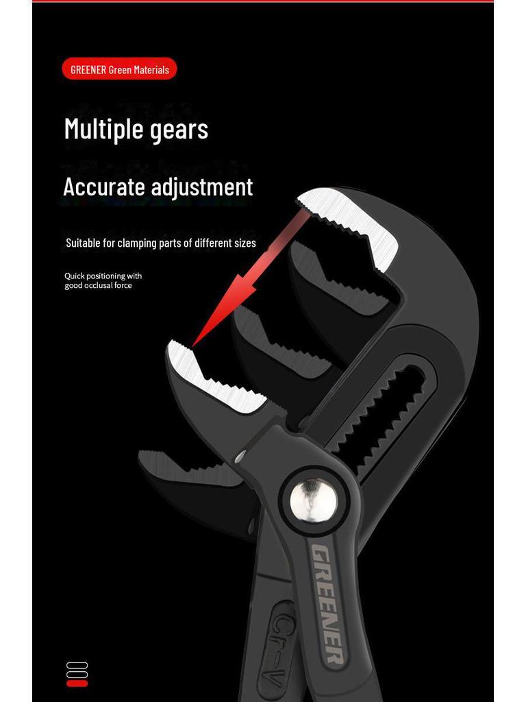Зеленый Лес Регулируемые Универсальные Пассатижи для Водяных Насосов - Многофункциональные, Большой Захват