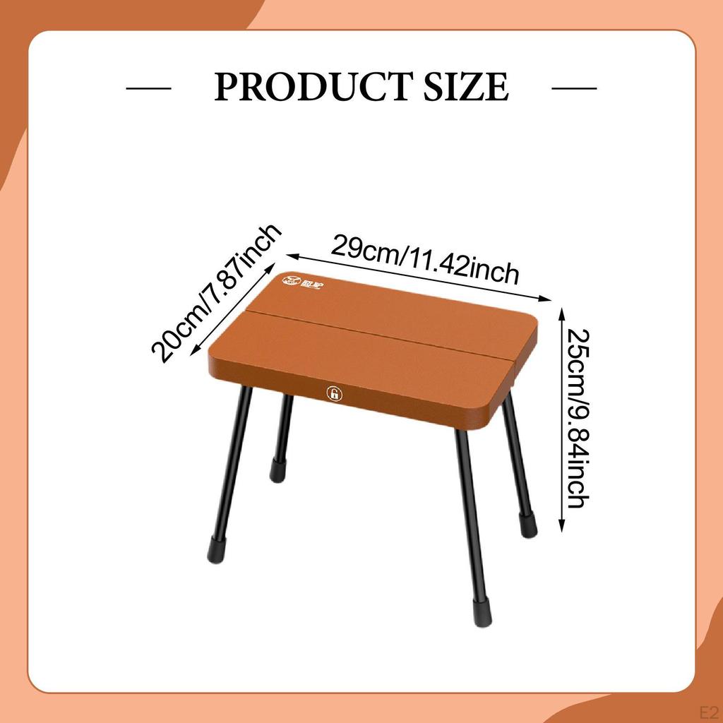 Aluminum Alloy Folding Camping Stool, Compact And Lightweight Chair, Small Bench for Beach