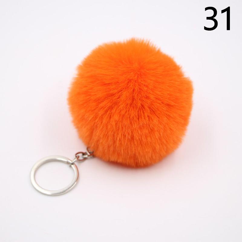 1PC Soft Fur Ball Pendant Key Chains Keychain Fur Fluffy Pendant Jewelry Decoration Women