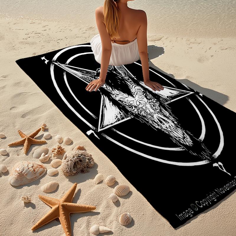 Oversized Fashion Beach Towel: Ideal for Summer Adventures Soft, absorbent and quick drying suitable for swimming and bathing