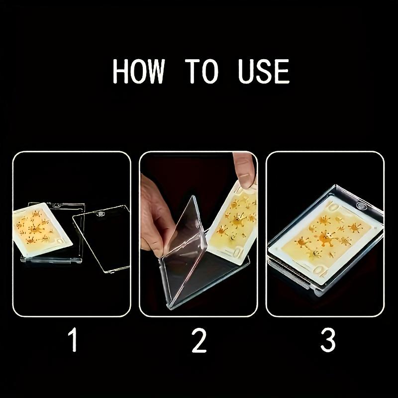 5/10 шт. Прозрачные дисплейные коробки с магнитной застежкой, Пластиковые кейсы для хранения кредитных карт, Органайзер для визитных карточек