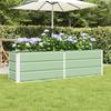 Green Plant Pot 160 x 40 x 45 cm Steel