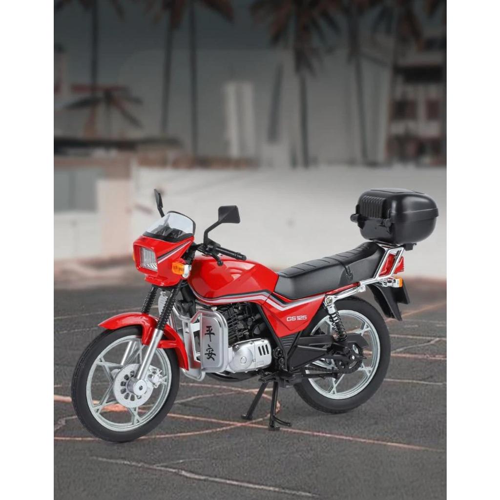 1/12 SUZUKI GS125 King Классический Мотоцикл Сплав Литая Модель Звук и Свет Симуляция Коллекции Хобби Ретро Ностальгия Серия