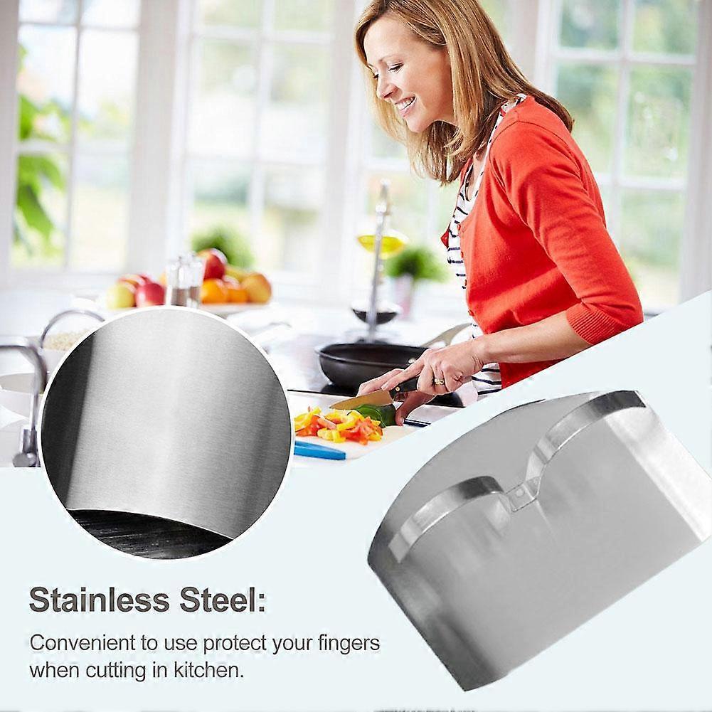 Stainless Steel Finger Guard Vegetable Cutting Hand Guard Finger Protector Household Vegetable Cutter Finger Guard