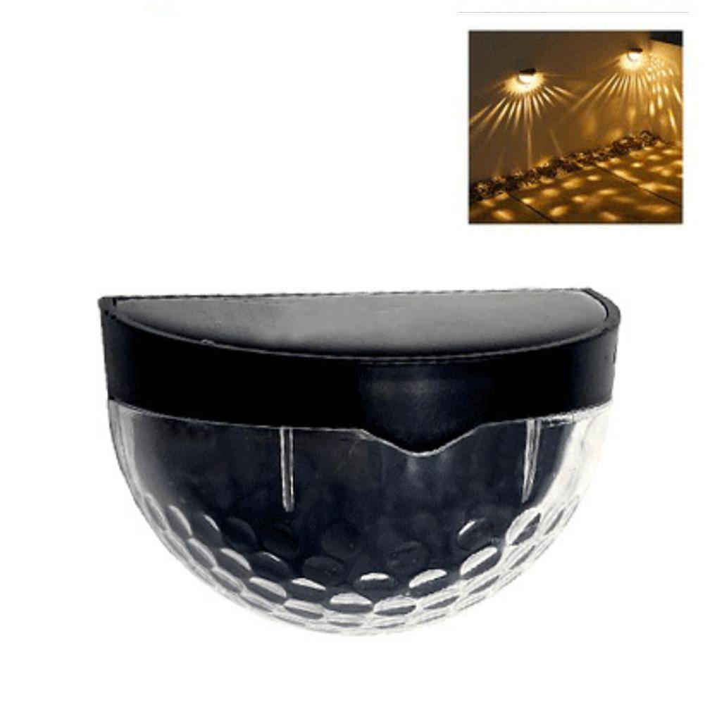 6 цветов солнечного света наружное освещение, центральное управление, индукционное украшение двора, солнечный настенный светильник, полукруглый светильник для лестницы