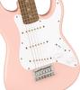 Электрогитара Squier Mini Laurel Shell Pink с мягким футляром Stratocaster®, накладкой грифа,