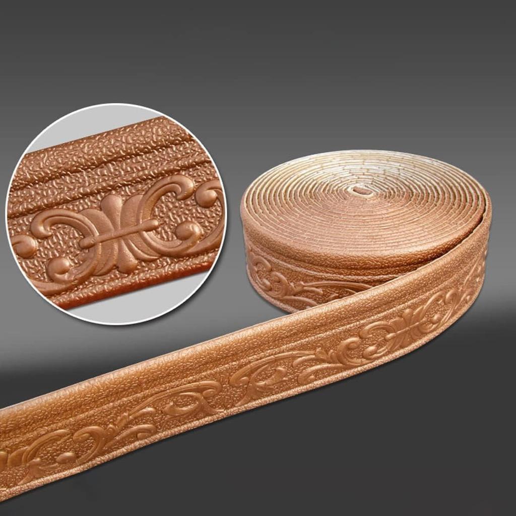 1 шт. 8 см x 2,3 м Самоклеящаяся 3D стеновая молдинг-лента Декор для дома Линия настенного молдинга Самоклеящийся плинтус/потолочный молдинг Расширяющий декор
