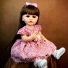 Реалистичная кукла-девочка Reborn Baby Girl, полное силиконовое виниловое тело, 55 см/22 дюйма, реалистичная кукла-принцесса, игрушка Reborn, подарки, костюм для детей от 3 лет