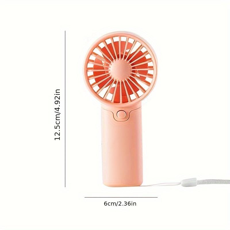 Mini Portable Fan Lightweight Handheld Fan AA Battery Operated Cooling Fan for Office Outdoor Travel Camping