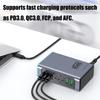 660 Вт 8-портовая станция быстрой зарядки USB C с портом PD100 Вт для ноутбуков, телефонов, планшетов, устройств. Европейские вилки. Настенное зарядное устройство