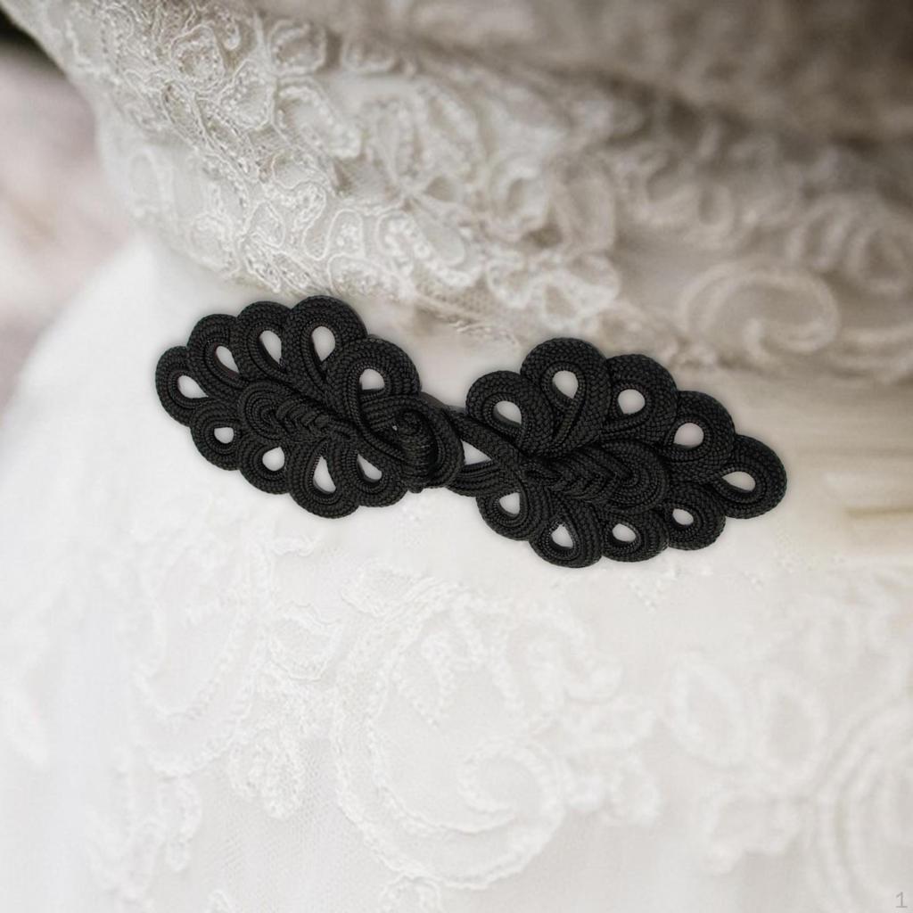 1 пара китайских узлов, пуговицы-лягушки, застежки, швейные застежки для свитера, плаща, пальто, шарфа, кардигана