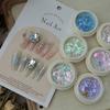 1Jar Aurora Nail Art Glitter Powder Utra-Thin Irregular Mermaid Sequins Holographic Sparkly Manicure Cloud Brocade Flakes
