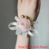 Изысканный красивый браслет для подружки невесты, романтический браслет с розой, небольшой свежий браслет из ленты, модные украшения, аксессуары, подарки