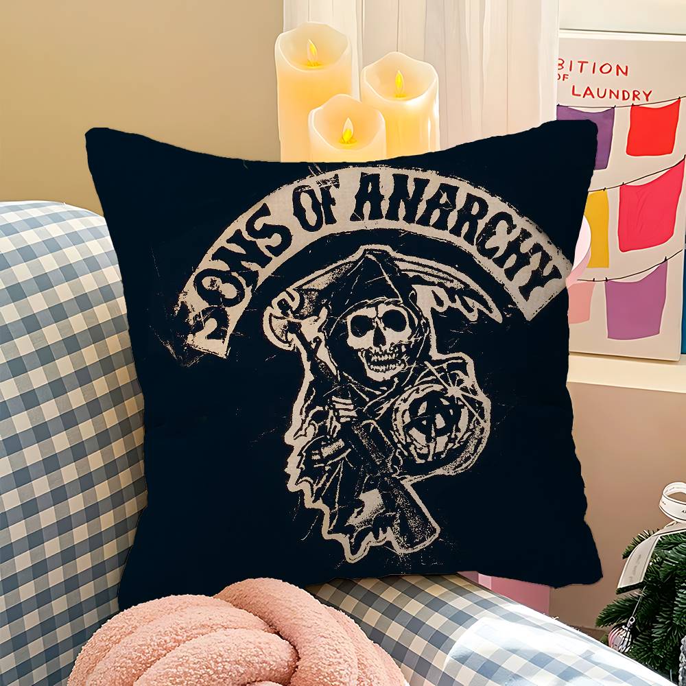 Son Of Anarchy American Pillow Gift Home Office Decoration Bedroom Sofa Car Cushion Cover Case 45X45