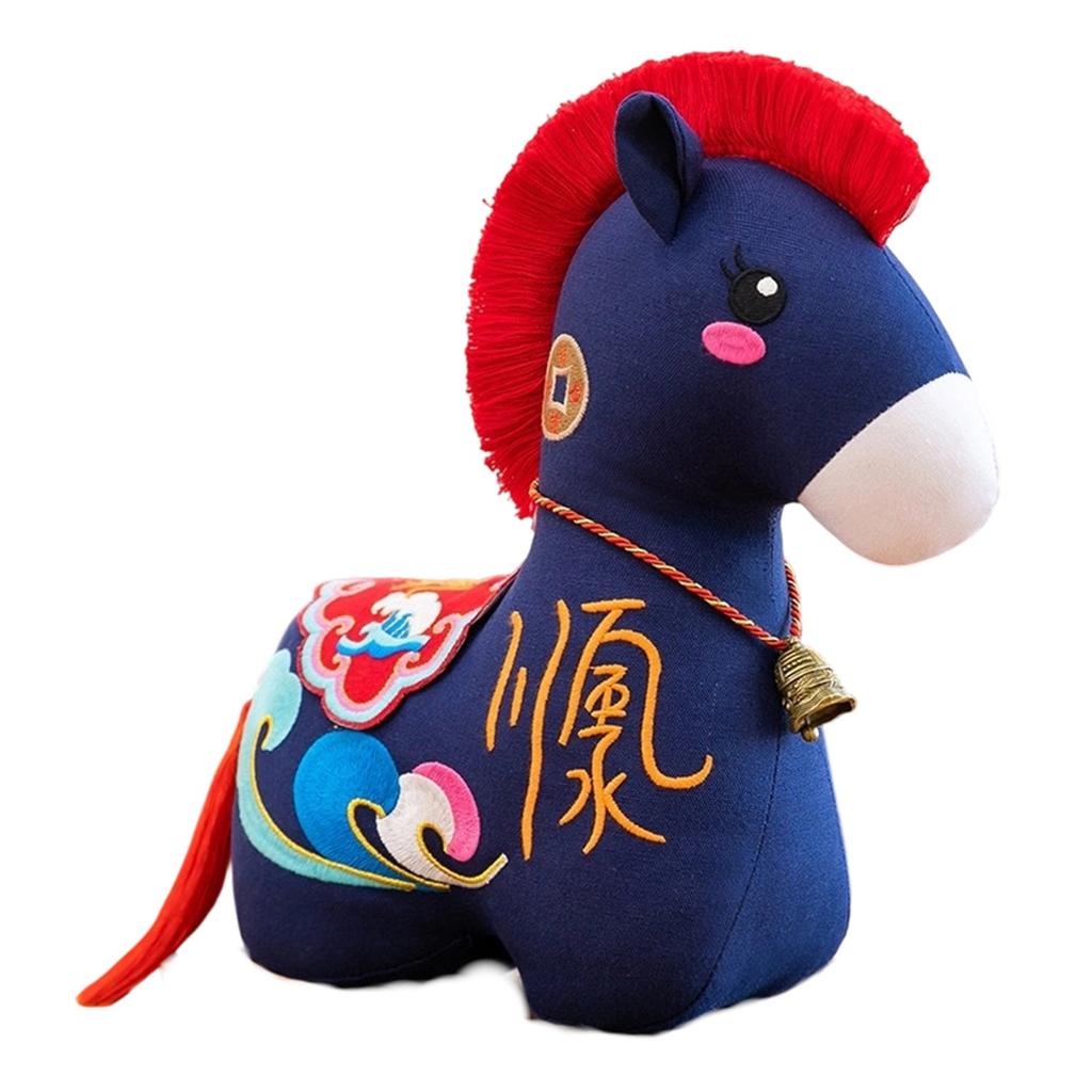 Horse Year Mascot Doll Folk Flower Cloth Horse Doll Fabric Horse Doll Plush Toy Gift