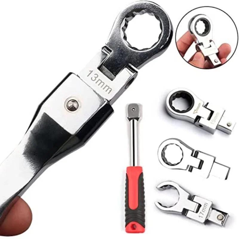 20Pcs/set Flex Head Ratchet Wrench 8mm-19mm Changeable Wrench Ratchets Screwdriver Household Multifunctional Hardware Tools