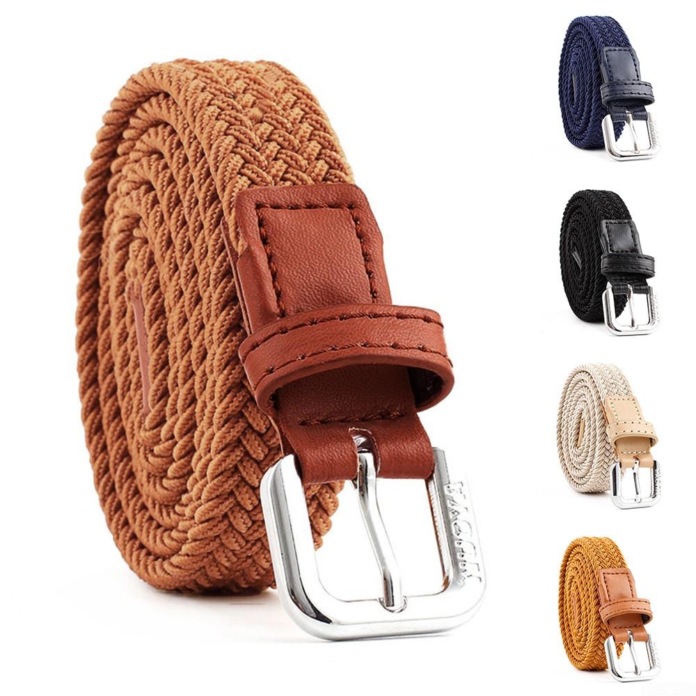 High Quality Children's Braided Webbing Elastic Belt Ideal for Boys and Girls