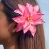 Летняя новинка, имитация полиэстера, 3D-заколка для волос в виде цветка лилии, женские аксессуары, привлекательные аксессуары для путешествий