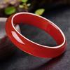 14MM Natural Red Chalcedony Bracelet Fashionable Charm Agate Bangle Jade Bracelet Women's Gift
