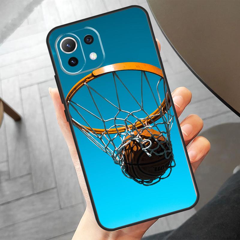Basketball Basket Case For Xiaomi 14 Ultra 11T 12T 13T Pro 12 13 Lite POCO F6 Pro M6 X3 X5 X6 M5s F3 F5 Cover