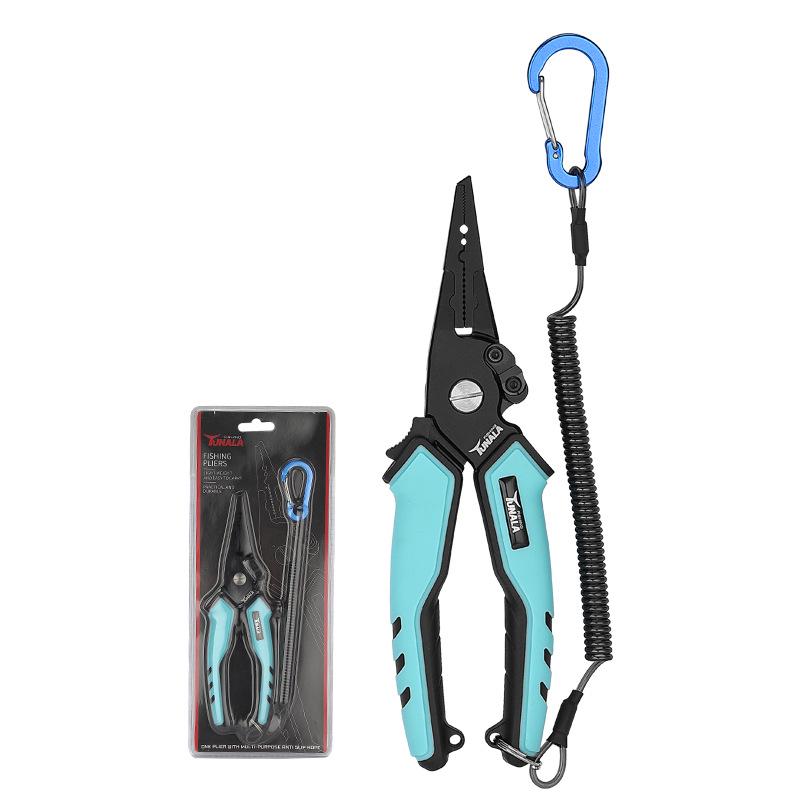 Многофункциональные плоскогубцы для рыбалки из алюминия 6061: Открытая петля, устройство для извлечения крючков, контроллер рыбы со шкалой и обрезчик лески