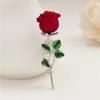Fashion Newest Rose Brooch For Women Charm Flower Brooches Pin Bride Engagement Wedding Party Jewelry Gifts Wholesale