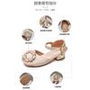 Girls' Princess Sandals2026Summer fashion stylish children's performance shoes, closed-toe high-heeled apricot-colored soft-soled shoes