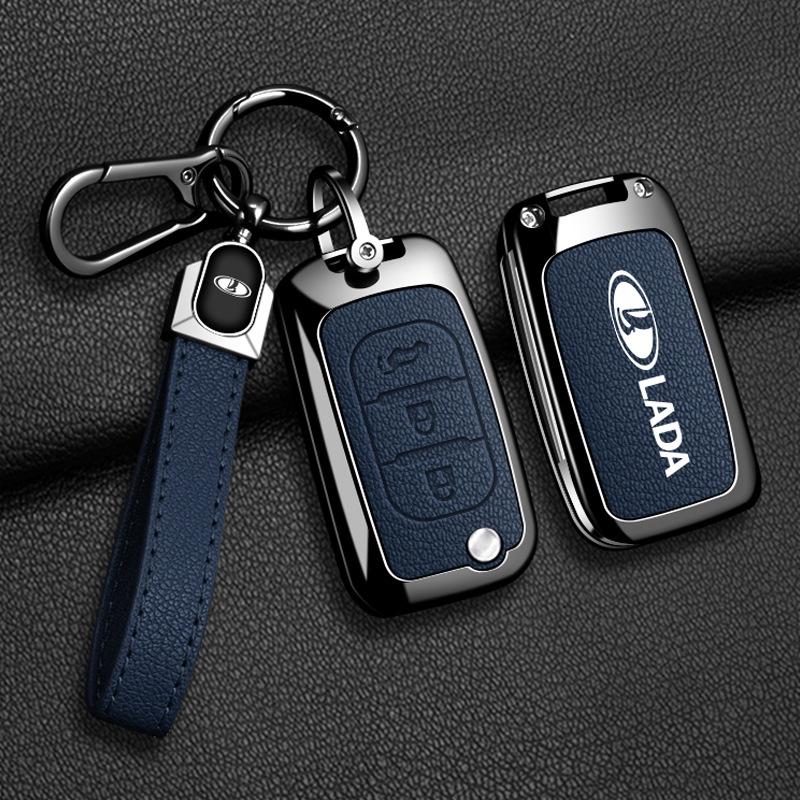 Совместимо с чехлами для ключей Lada: Подходит для Granta, Vesta, Ragnasi X-ray и пряжек в металлическом корпусе.