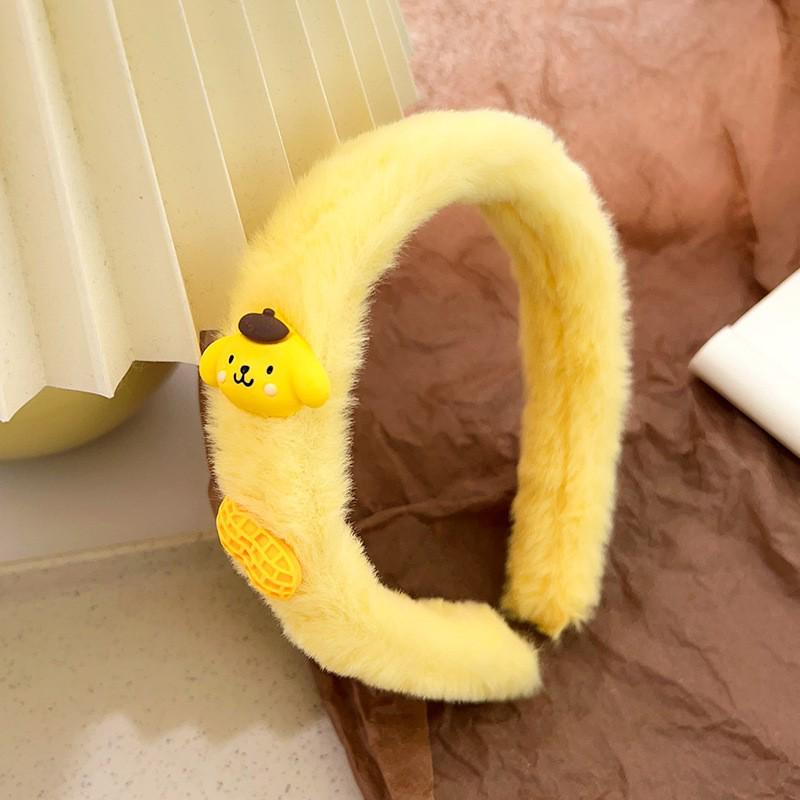 Очаровательная плюшевая повязка на голову с кроличьими ушками-сердечками для умывания лица - Милый мультяшный аксессуар для волос