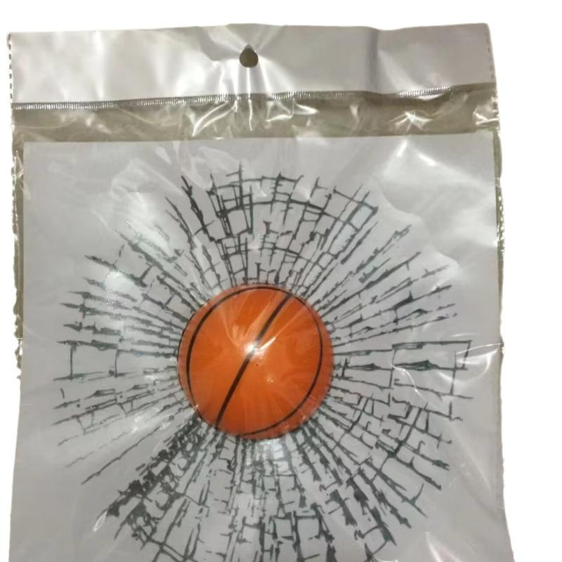 3D Car Ball Car Stickers Funny Creative Window Decoration Stickers Tennis Glass Broken Design Creative Interesting Objects