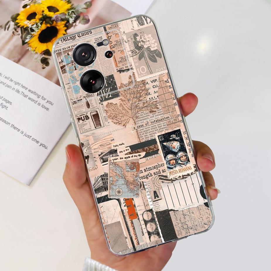 Чехол для Xiaomi 13T Pro Роскошная окрашенная задняя крышка Прозрачный силиконовый чехол для телефона Для Xiaomi Mi 13T Pro 13TPro Мягкие чехлы Сумки 6.67''
