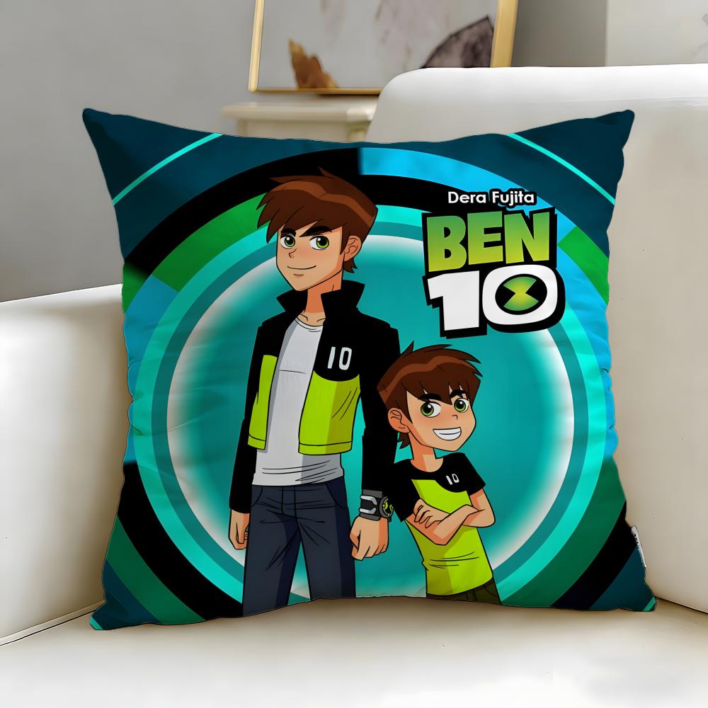 Классическая мультяшная наволочка Ben 10 Ultimate Alien Мягкая Легко стирается Подушка Универсальная для Дивана Кровати Путешествий и Офиса