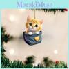 Adorable Acrylic Cat Decor Hanging Ornament For Home And Car Interior Decoration