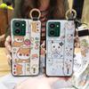 Cartoon Wristband Phone Case For Nokia HMD Pulse/Pulse+/Pulse Pro Shockproof Anti-knock Wrist Strap Fashion Design Ring