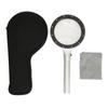 Magnifying Glass with 12 LED Lights 5X 10X Lighted Large Magnifying Glass Handheld Two Brightness
