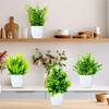 Декоративные 4 шт. Искусственные растения в горшках для использования в помещении и на открытом воздухе