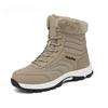 High Top Snow Boots Men Plush Outdoor Hiking Boots Womens Non-Slip Ankle Boots Keep Warm Casual Sneakers