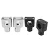 1 Pair Universal 1 Inch 25mm Aluminium Black Chrome Motorcycle Handle Bar Mounting Cafe Racer New Handlebar Risers Clamp